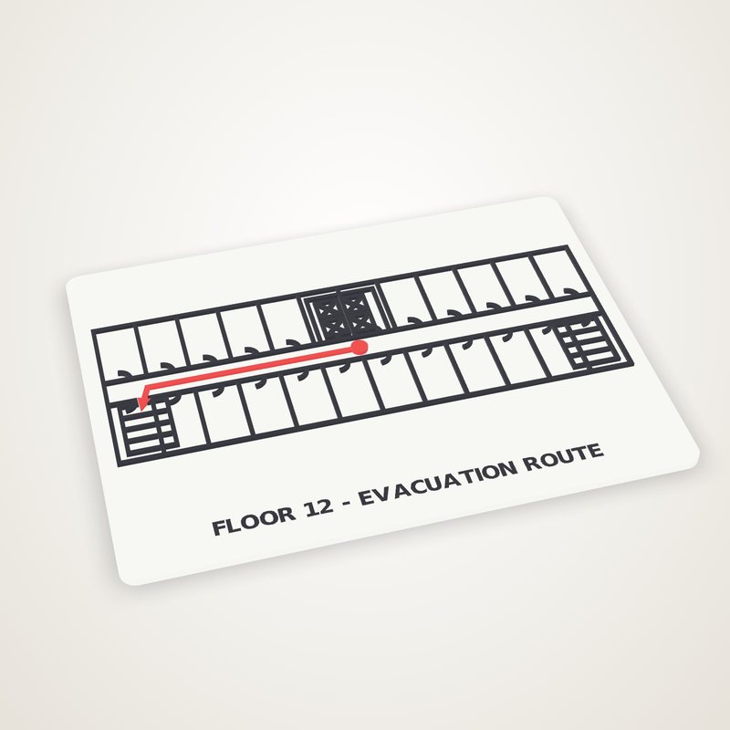 Floor Plan Plaque: Floor Plan Plaque