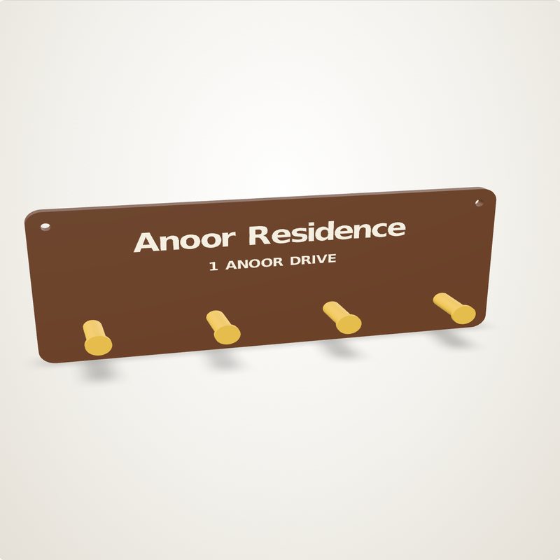 Keys Rack: Anoor Residence · 1 Anoor Drive