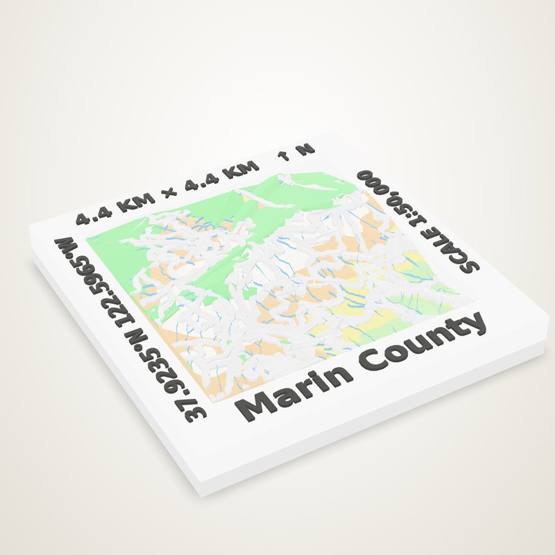Mount Tamalpais: Trail & Terrain Map