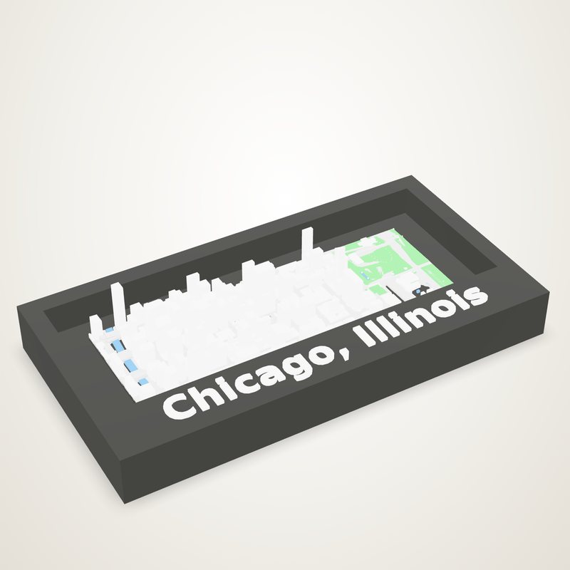 Relief map: Your City in 3D